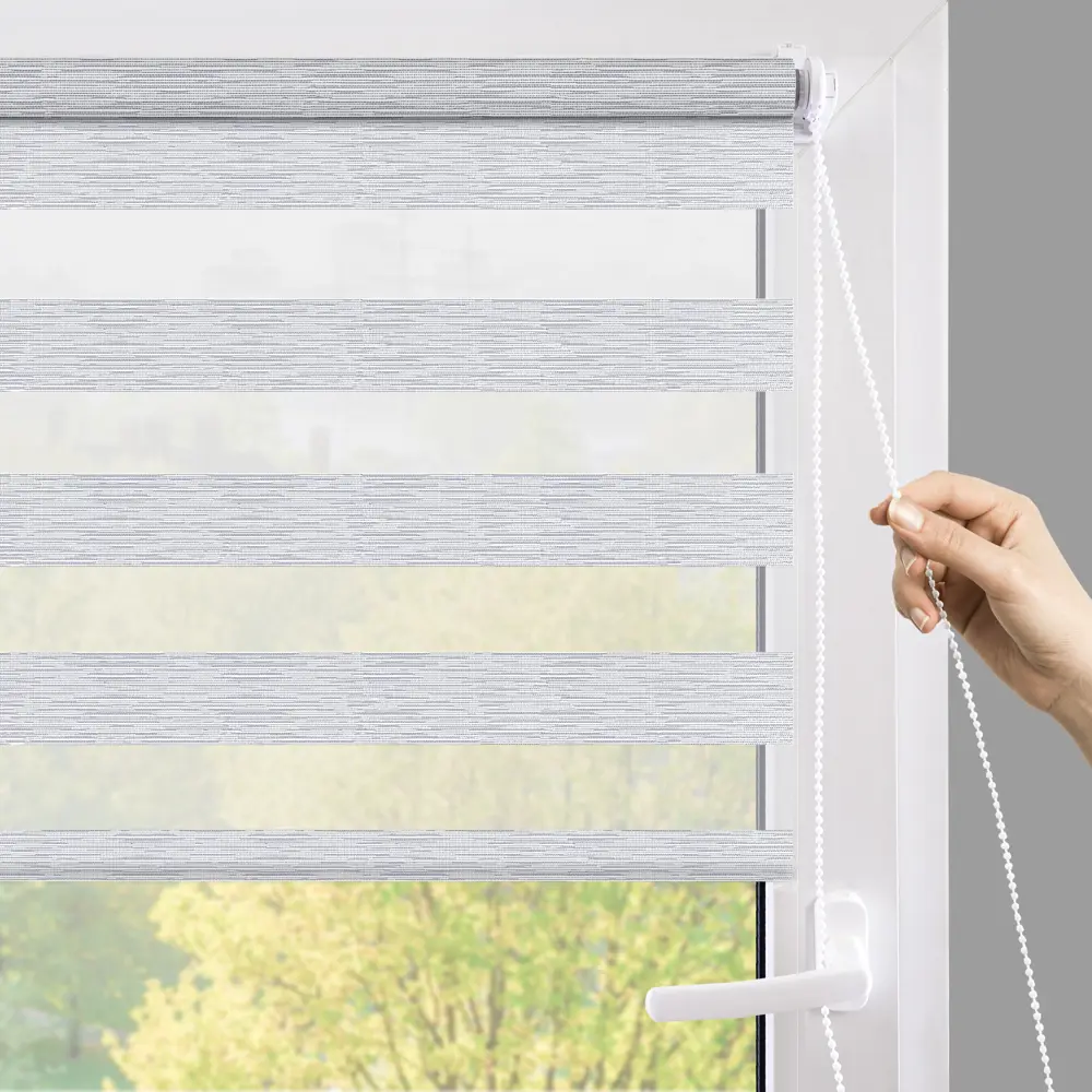 MIAMOZA Рулонная штора день-ночь Москва серая 120x175 см 89411450 STLM-1577375 - Вид №5