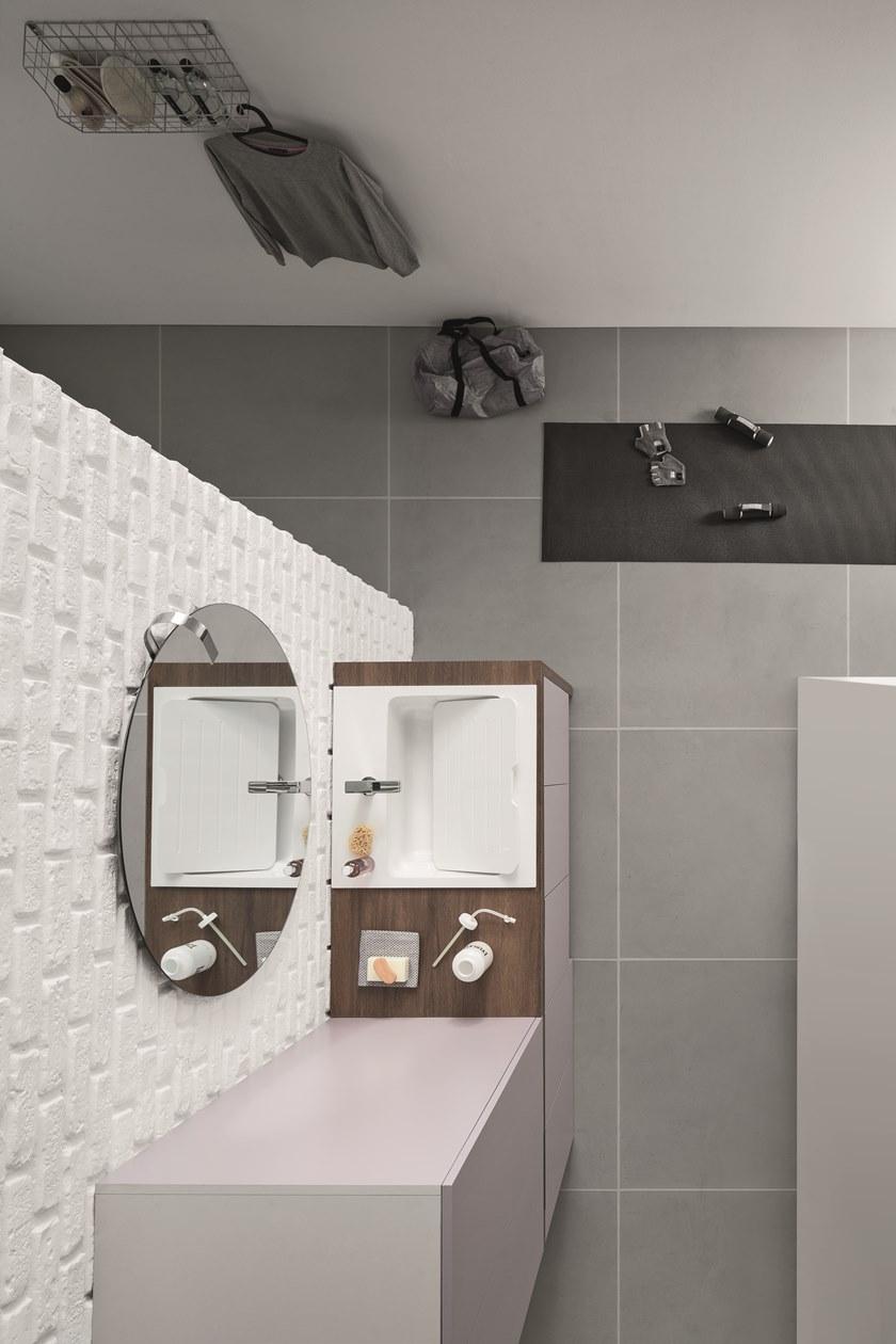 ARBLU Постирочный шкаф с раковиной для стиральной машины sun-id-1420836 - Вид №9