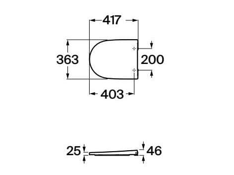 Мягкое пластиковое сиденье для унитаза Roca ONA 801E12..1 / 801E22..1 ARCH-00089233 - Вид №9