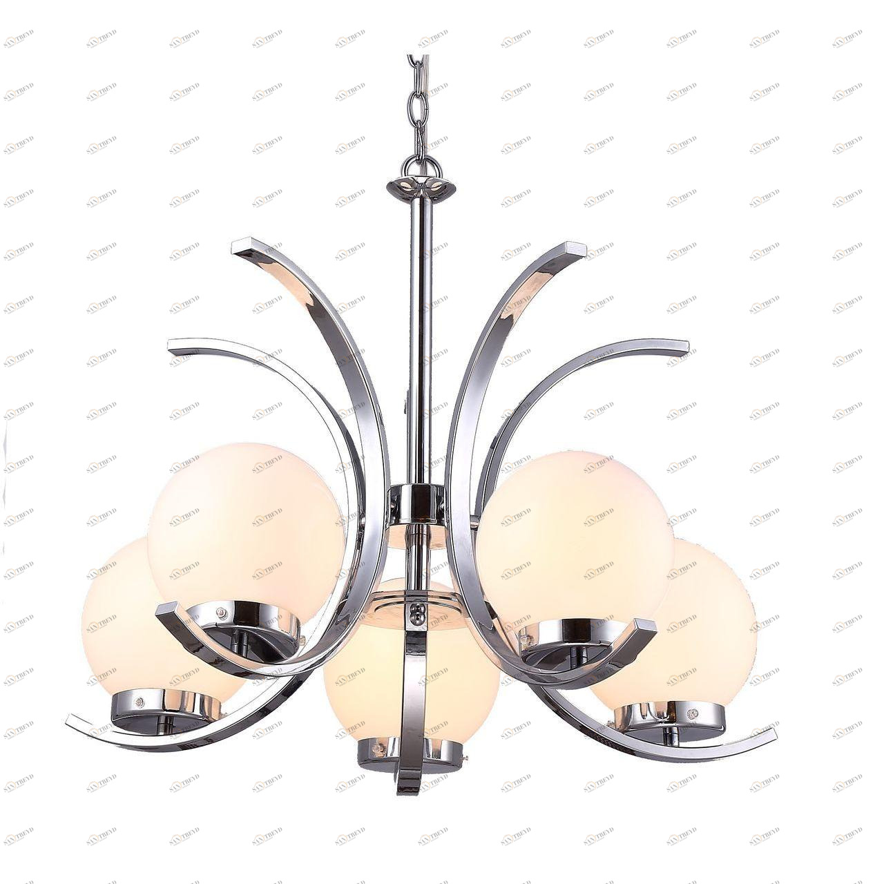 Подвесная люстра Arte Lamp Claudia A8055LM-5CC ARTE LAMP ДИЗАЙНЕРСКИЕ, CLAUDIA 108408 Белый 