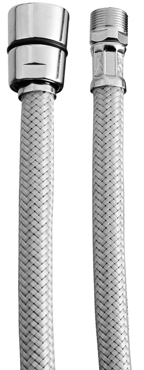 16850C120-CR CARIMALI Гибкий шланг Biflex (гладкий ПВХ с хромированной спиралью) 120см 