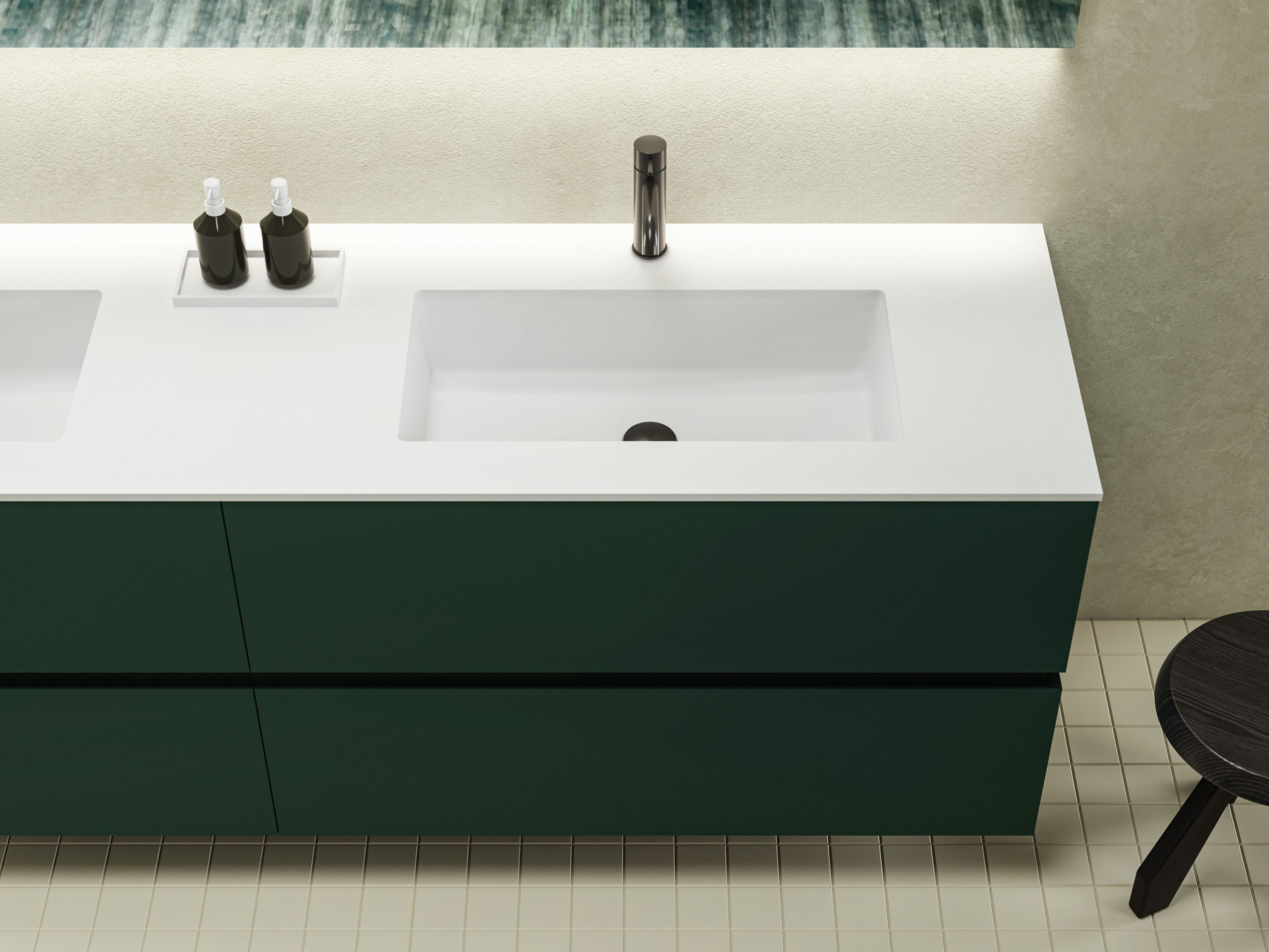 Двойной шкаф для умывальника с ящиками со встроенной раковиной Moab DRESSCODE ARCH-00134635 - Вид №2