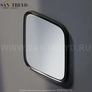 Agape MEMORY Зеркало квадратное без LED подсветки в черной раме AMEM865E
