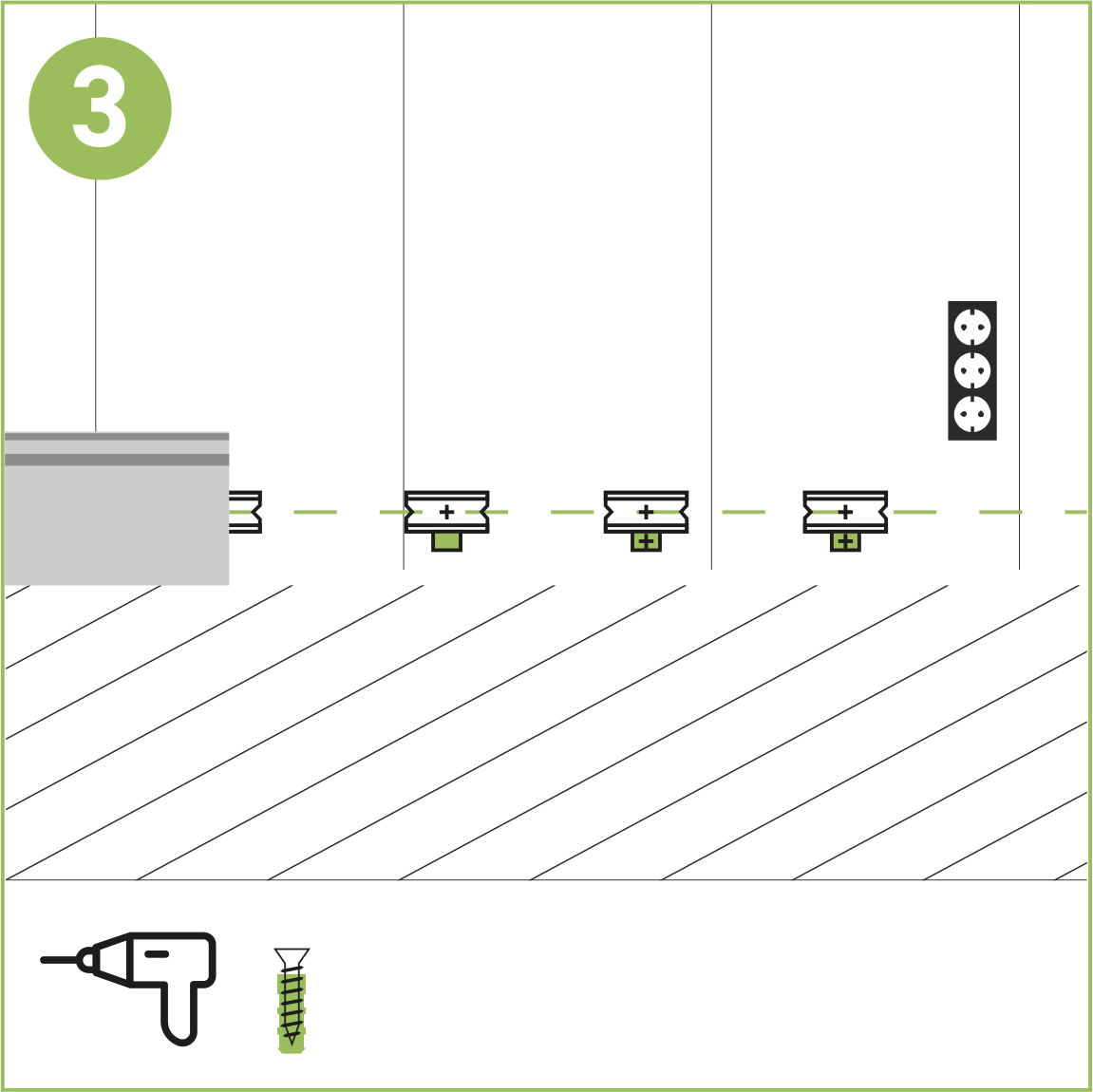 КРЕПЛЕНИЕ ДЛЯ ПЛИНТУСА HANNAHHOLZ ZZ3232 - Вид №3