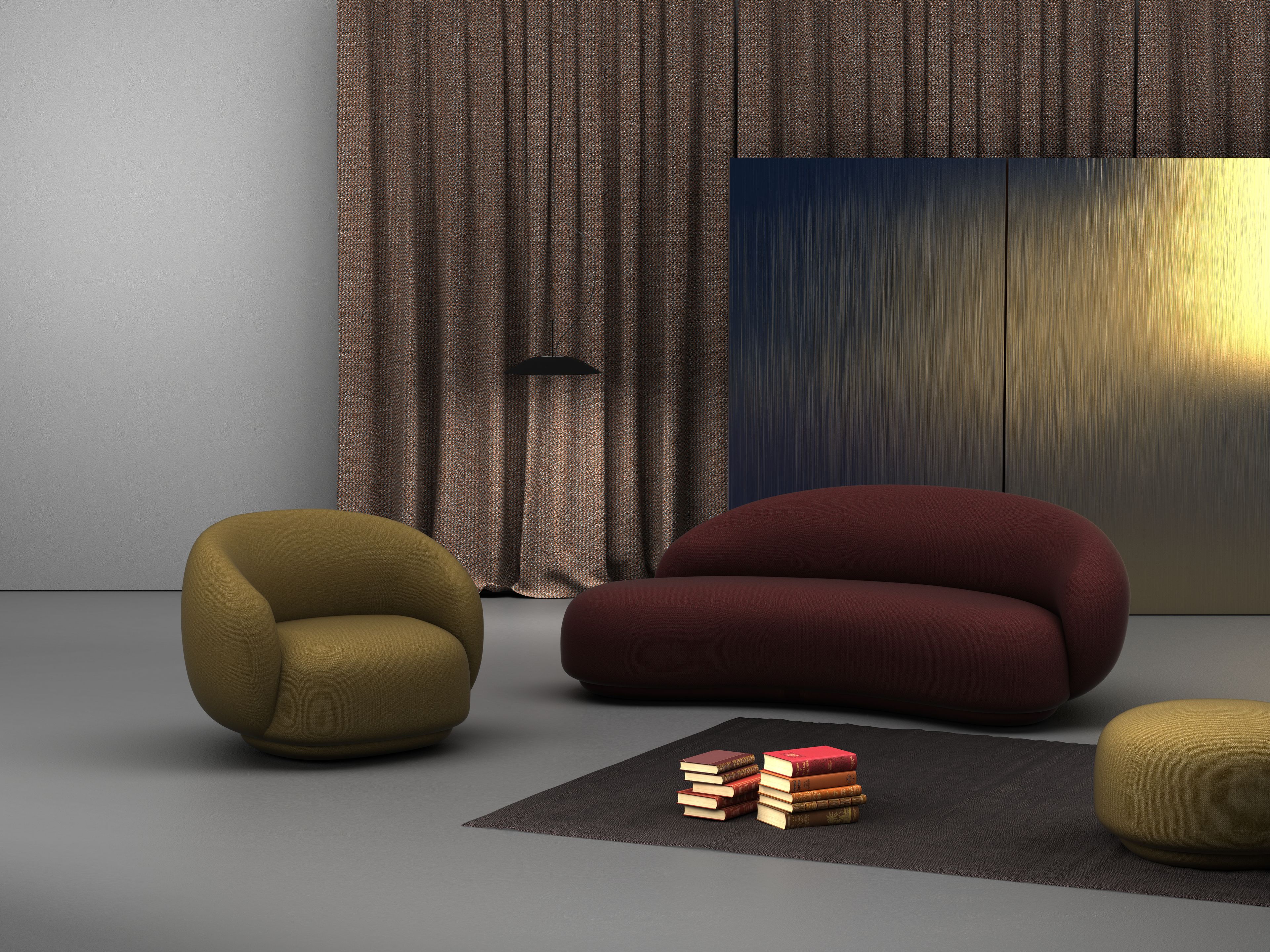 Тканевое кресло с подлокотниками Tacchini Julep ARCH-00122538 - Вид №4