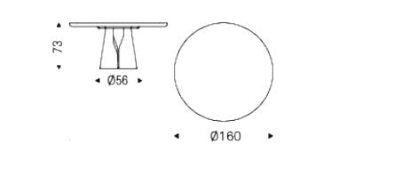 Круглый керамический стол Cattelan italia GIANO KERAMIK PREMIUM ROUND ARCH-00022886 - Вид №3