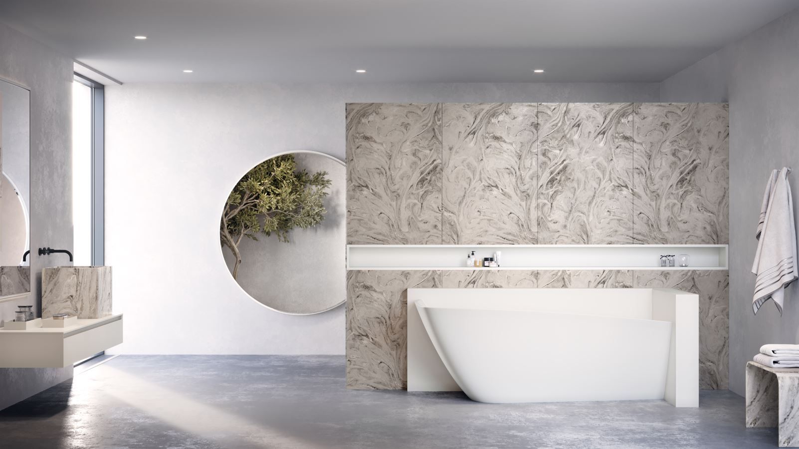 Мебель для ванной комнаты Corian® Acquapazza чистый ARCH-00015083