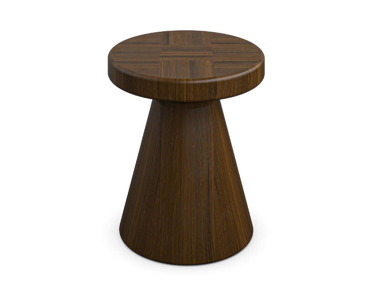 Круглый журнальный столик из красного дерева Exteta Zen Line ARCH-00035883 - Вид №3