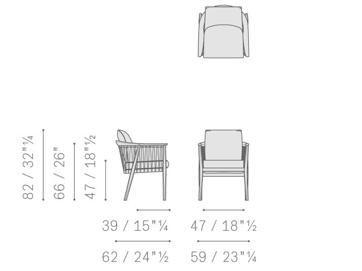 Кожаное кресло с подлокотниками Poltrona Frau коллекция-диваны и кресла ARCH-00076161 - Вид №8