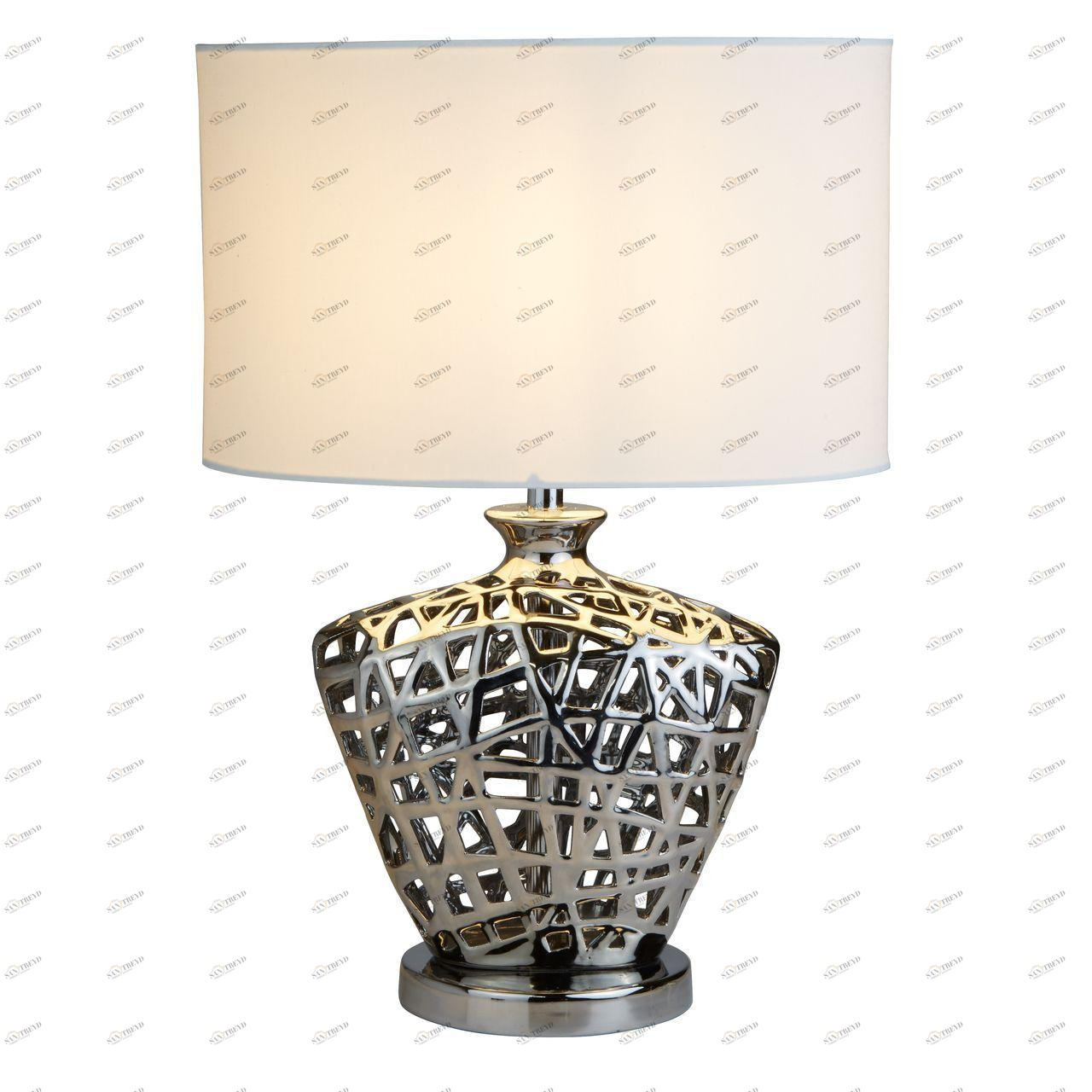 Настольная лампа Arte Lamp Cagliostro A4525LT-1CC ARTE LAMP ВАЗА 110712 Белый;серебро 