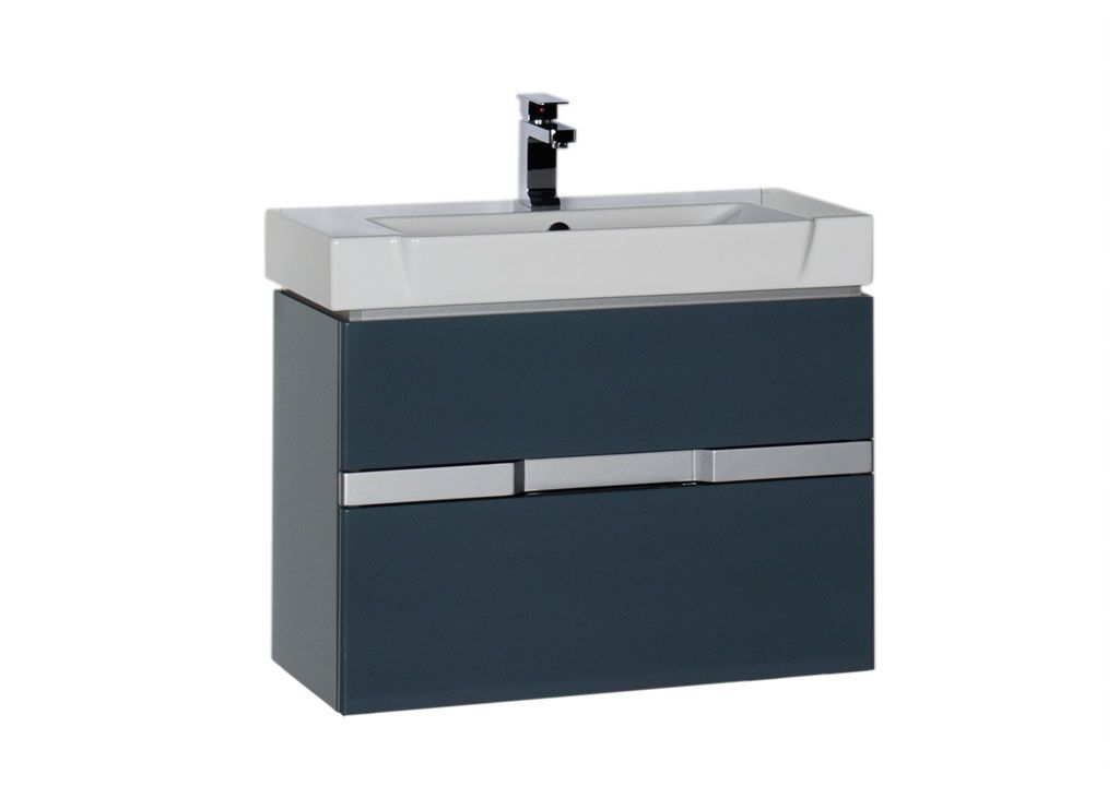Тумба под раковину Aquanet Виго 80 сине-серый sun-id-270491 - Вид №1
