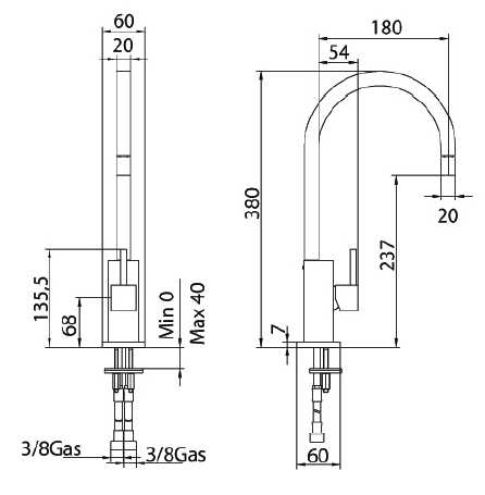 757120SN02 Смеситель Bandini Ice Cube Santreyd - Вид №2