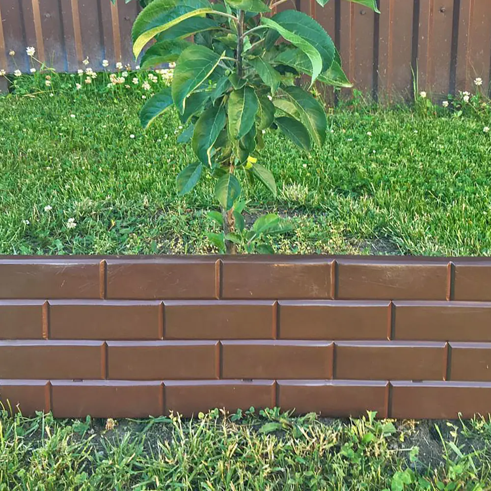 Бордюр Протэкт СОК-19 К h19 l250 см пластик коричневый STLM-2018341 - Вид №3