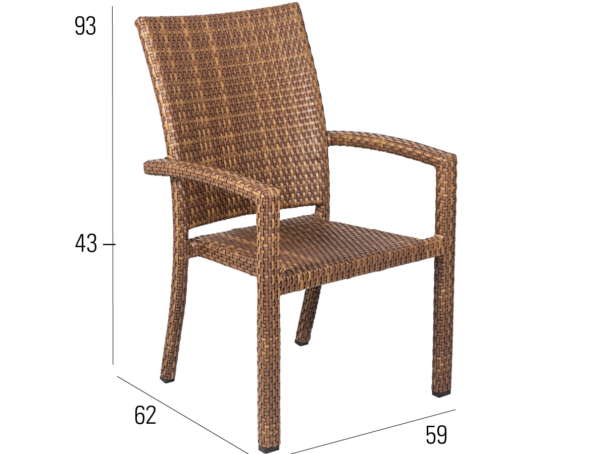 68.00.0319 Табачное кресло Bellini Mbm  - Вид №2
