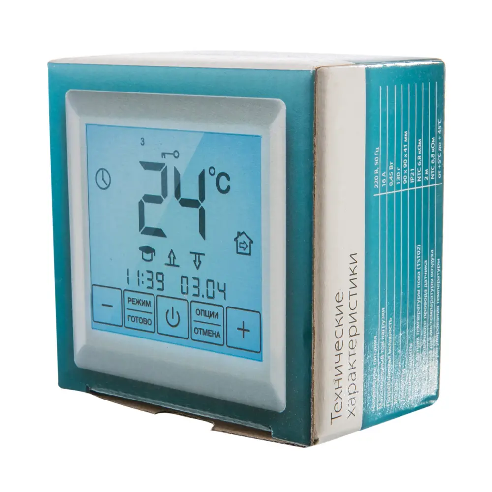 Терморегулятор для теплого пола Теплолюкс SE 200 цифровой, 3500 Вт, цвет белый STLM-2020888 - Вид №1