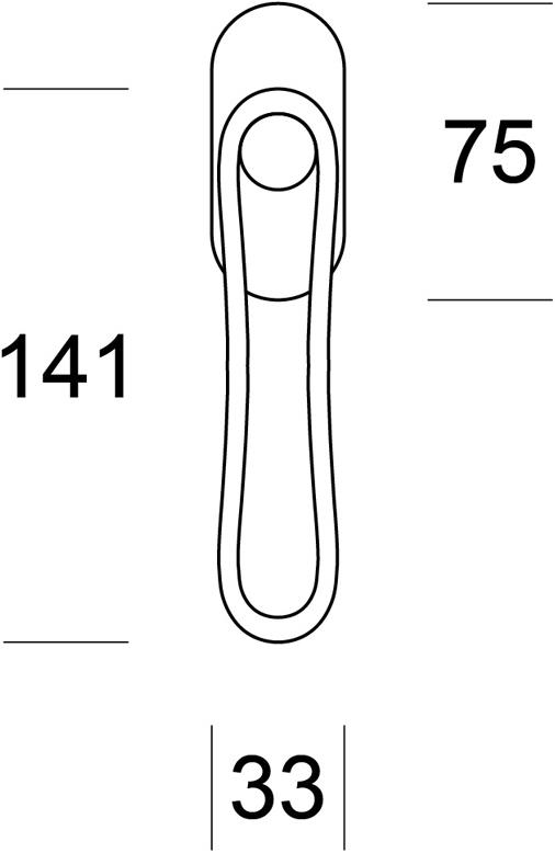 Ento Оконная ручка из латуни dk Infinito 6093 - Вид №1