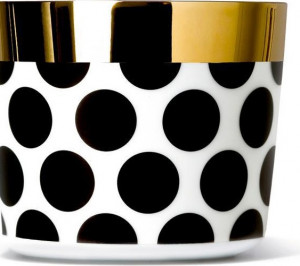 10605166 Sieger by Furstenberg Кубок для игрист. вина Sieger by Furstenberg "Глоток золота.Круги" 300мл (чёрно-белый) Фарфор