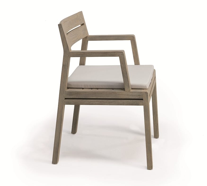 Стул для сада из тикового дерева с подлокотниками Ethimo Costes ARCH-00111921 - Вид №1