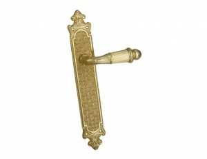 0A4620.000.43 Ручки дверные на пластинах Сатинированное старое золото 24К