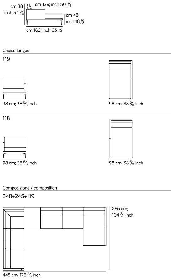 AMURA 2-местный тканевый диван Segno Am008.030 - Вид №9
