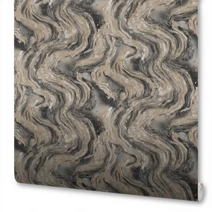 Обои флизелиновые Wallsecret Michelan серо-коричневые 1.06 м 8851-29