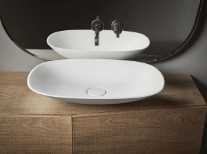 Прямоугольная столешница из твердой поверхности