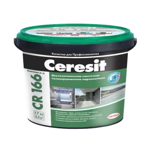 Двухкомпонентная гидроизоляция Ceresit CR 166 17 кг
