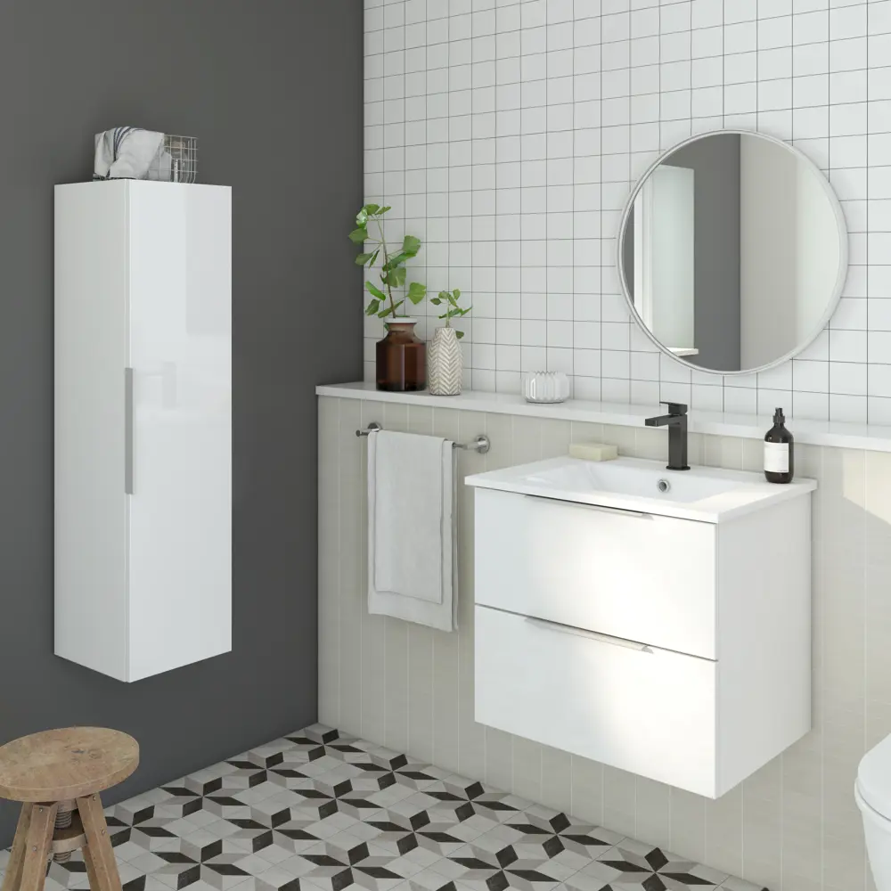 Пенал для ванной Sensea Essential 30x116x32 см цвет белый 82597799 STLM-2137027 Без серии - Вид №11