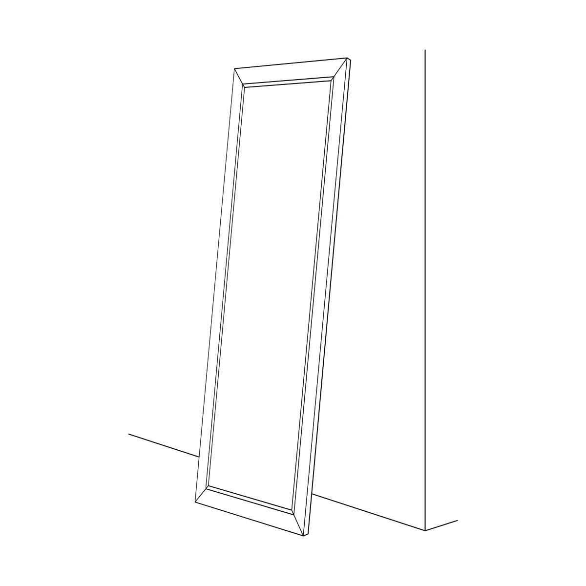 BY 6345 Зеркало напольное с гравировкой в багетной раме - старое дерево с плетением 70 mm EVOFORM Exclusive-G floor - Вид №6