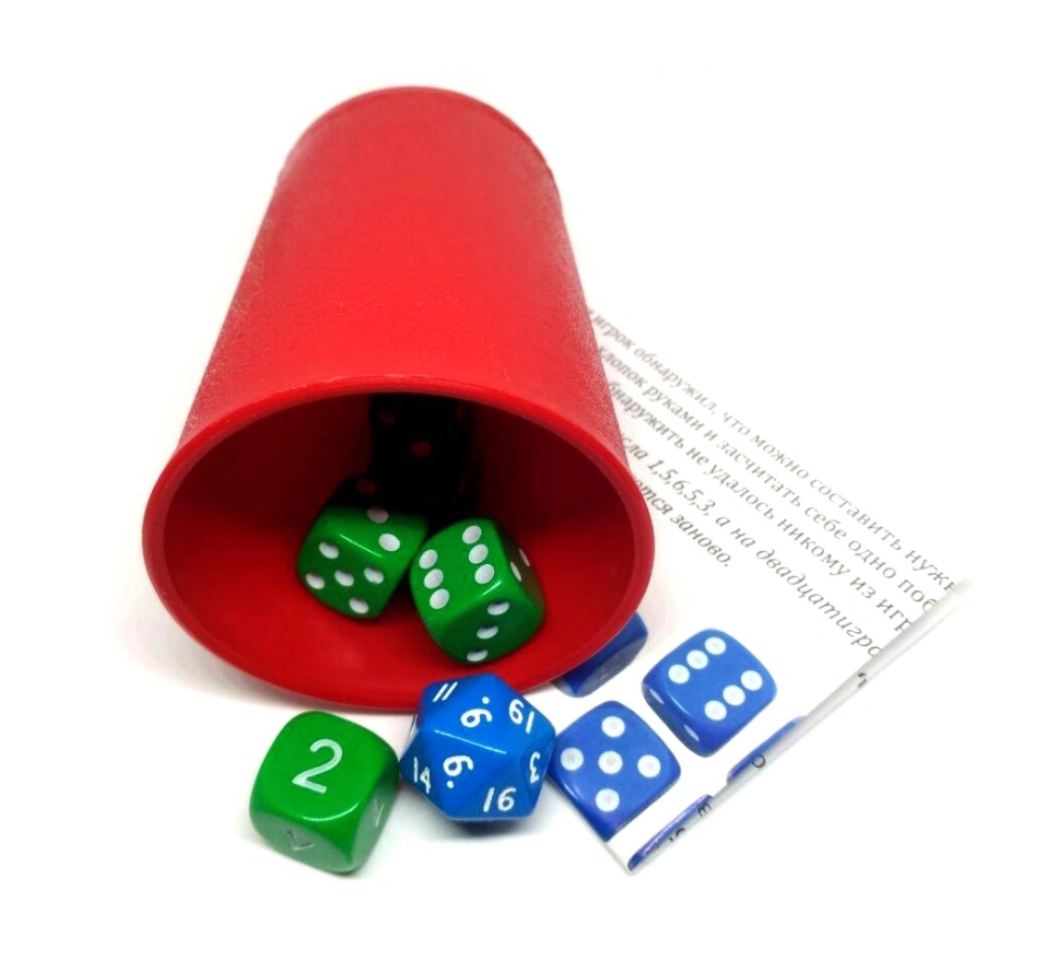 01PB061 Игра настольная На кубиках Скоростная посчитайка 10 х 9 х 5 см Пандора Бокс Студио 