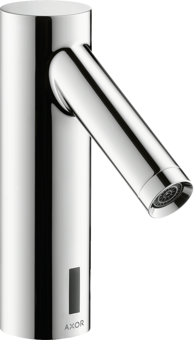 10106000 Электронный смеситель для раковины с предварительной регулировкой температуры AXOR STARCK, работает от батареи