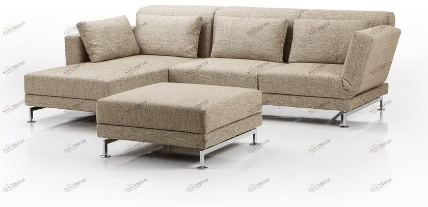 brühl Диван из ткани с шезлонгом Moule sun-id-1416033