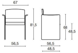 Diemme Кресло из экокожи с подлокотниками sun-id-1461869 - Вид №5