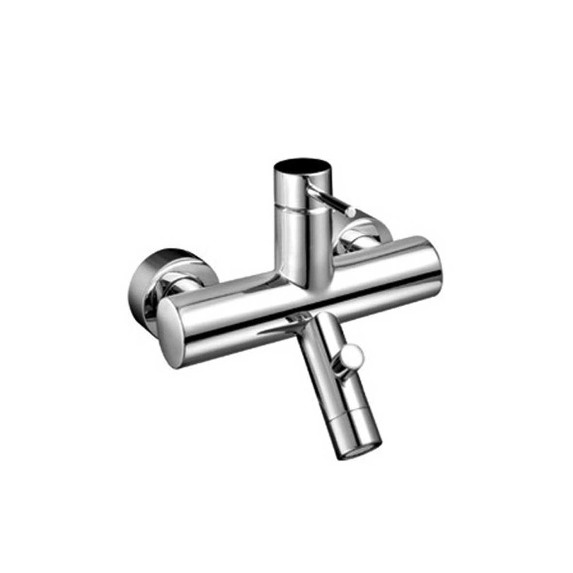 1818  Смеситель из стены для ваннывылет 14 см ручка автоматический переключатель на 2 потока без душевого набора Fantini Rubinetti CAFÈ