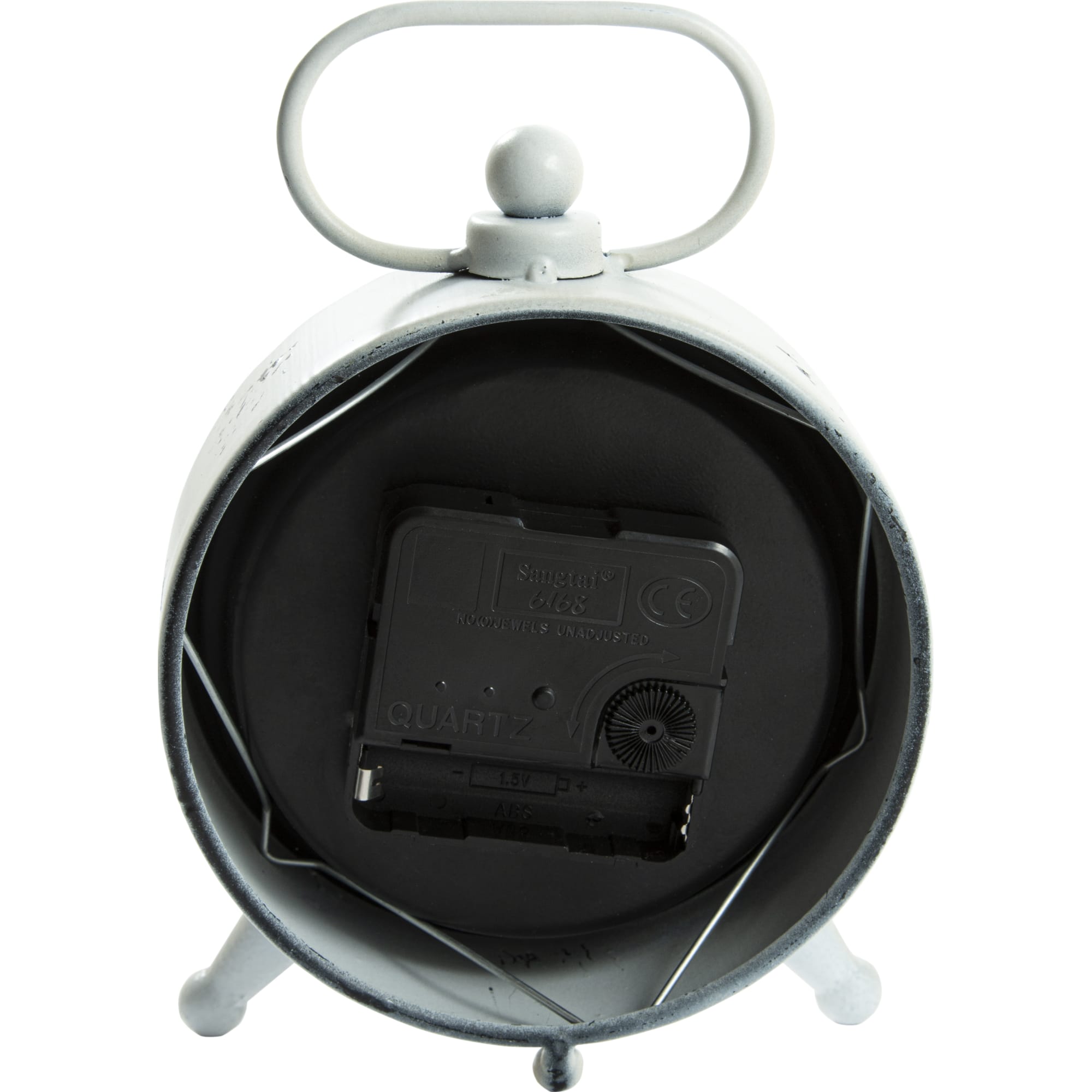 82735921 Часы настольные «» металл белые 12х5х18 см Эталон Santreyd  - Вид №1