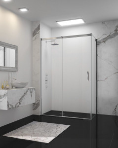 Дверь душевая для установки с боковой панелью GSC1050H L или R Merlyn Arysto Хромированный