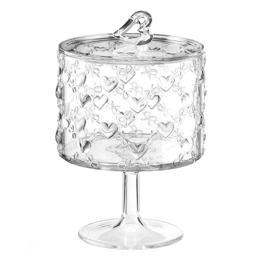11540000 Конфетница на ножке love, D11х16,7 см, акрил Guzzini 
