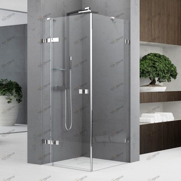 Novellini. Душевой уголок 100x100 см G+F на брекетах GALA 2 GALA2G100S1KGALA21001KGALA2G100D1KGALA21001K