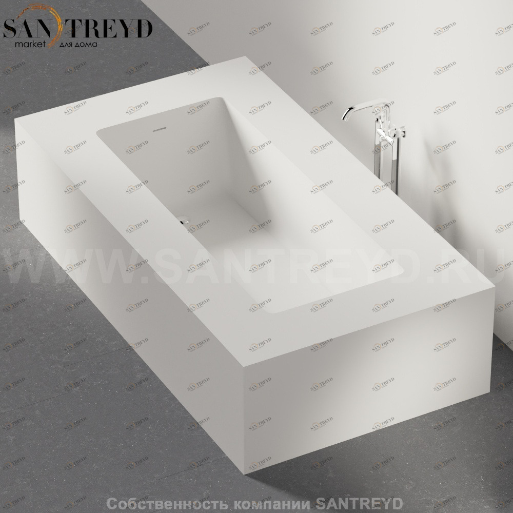 Ванна свободностоящая CARTESIO белая Agape AVAS0980SZ