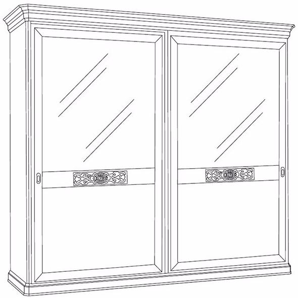 Arvestyle Деревянный шкаф с раздвижными дверьми Exclusive Ks-e315 - Вид №3