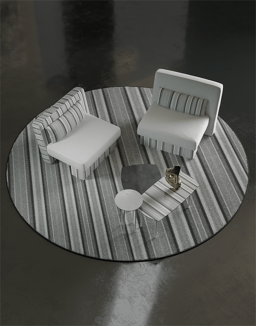 Круглый металлический журнальный столик MOMENTI Home &amp ARCH-00038212 - Вид №12