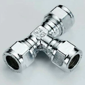 Тройник обжим хромированный TIEMME 12