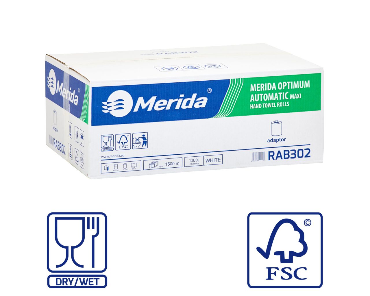 PROMO26 Диспенсер для полотенец LUX SENSOR CUT за 175 злотых с 2 коробками полотенец TOP AUTOMATIC RAB302 Merida  - Вид №1