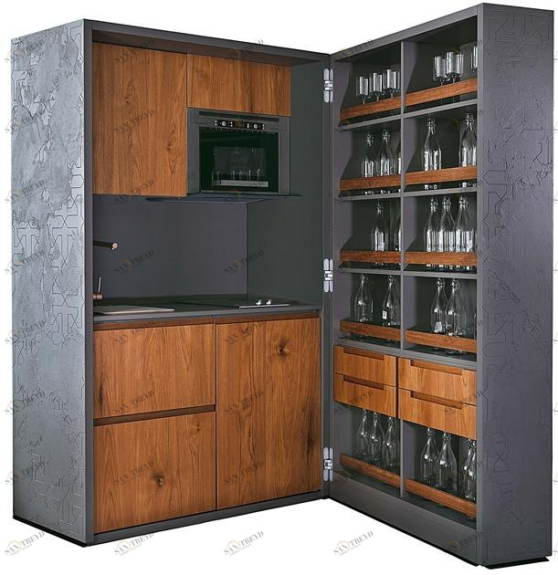 Maiullari Выдвижная деревянная мини-кухня sun-id-1503825