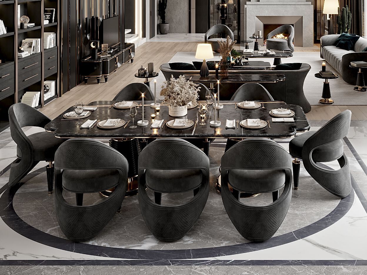 Прямоугольный обеденный стол Zebrano Quintus ARCH-00010304 - Вид №1