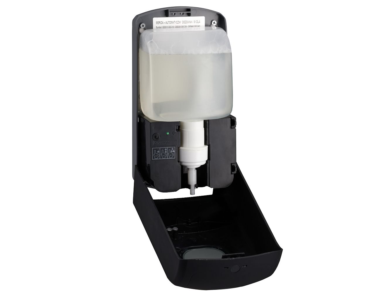 DAC201 Бесконтактный автоматический дозатор пенного мыла AMADEUS SILKY BLACK для одноразовых стержней 1000 г Merida  - Вид №6