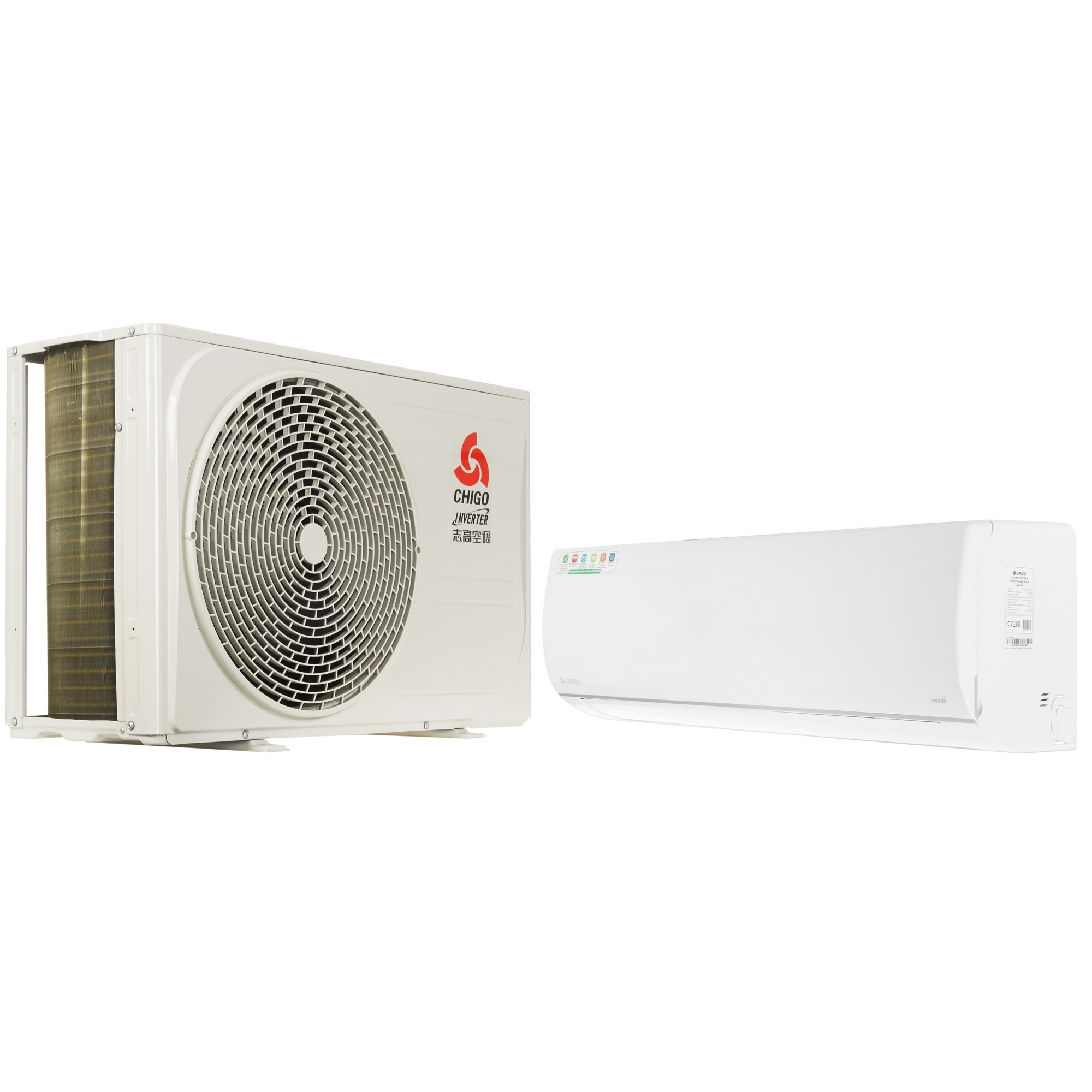 9022251 Кондиционер настенный сплит-система Chigo ALBA CS-61V3A-1D150/CS-61V3A-1D150 белый STDN-0127241