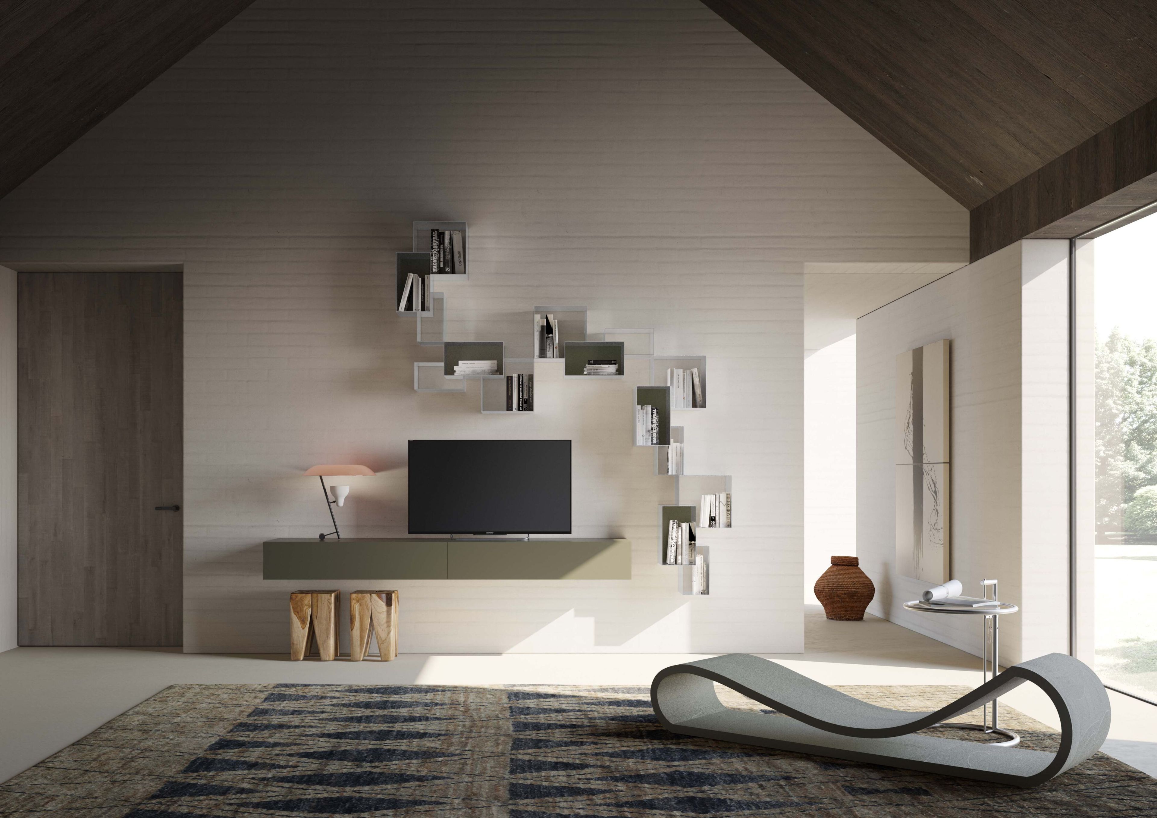 Металлическая секционная настенная Книжная полка Voltan Young ARCH-00043218 - Вид №2