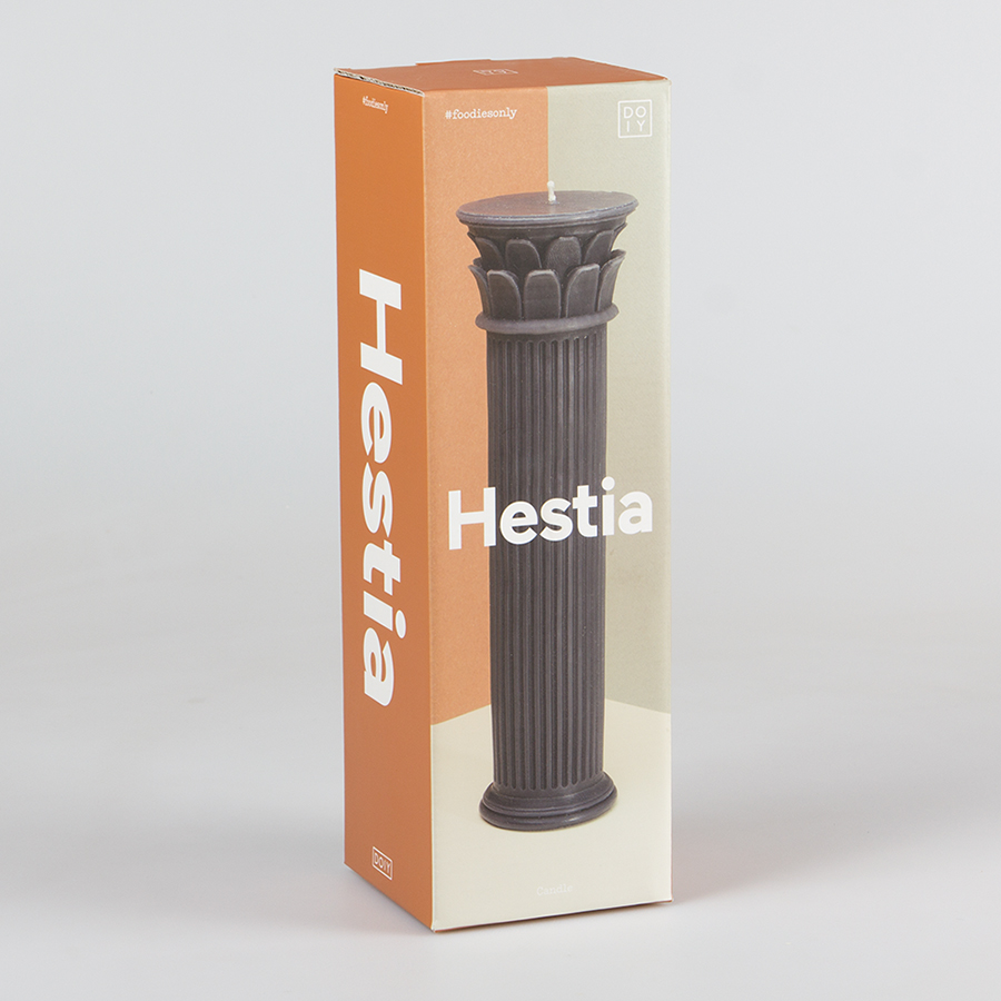 Свеча высокая синяя Hestia Column DOIY  253254 Черный  - Вид №2