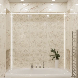 Настенная плитка Azori Forest Lucidflow 31.5×63 см глянцевая бежевая 89404320